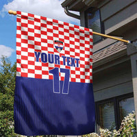 Custom Croatia Football Garden Flag Sporty Style