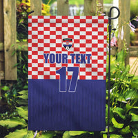Custom Croatia Football Garden Flag Sporty Style