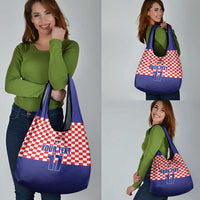 Custom Croatia Football Grocery Bag Sporty Style