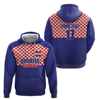 Custom Croatia Football Hoodie Sporty Style