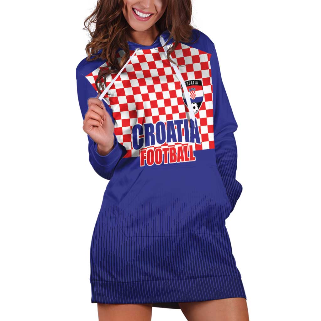 Custom Croatia Football Hoodie Dress Sporty Style