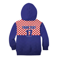 Custom Croatia Football Kid Hoodie Sporty Style