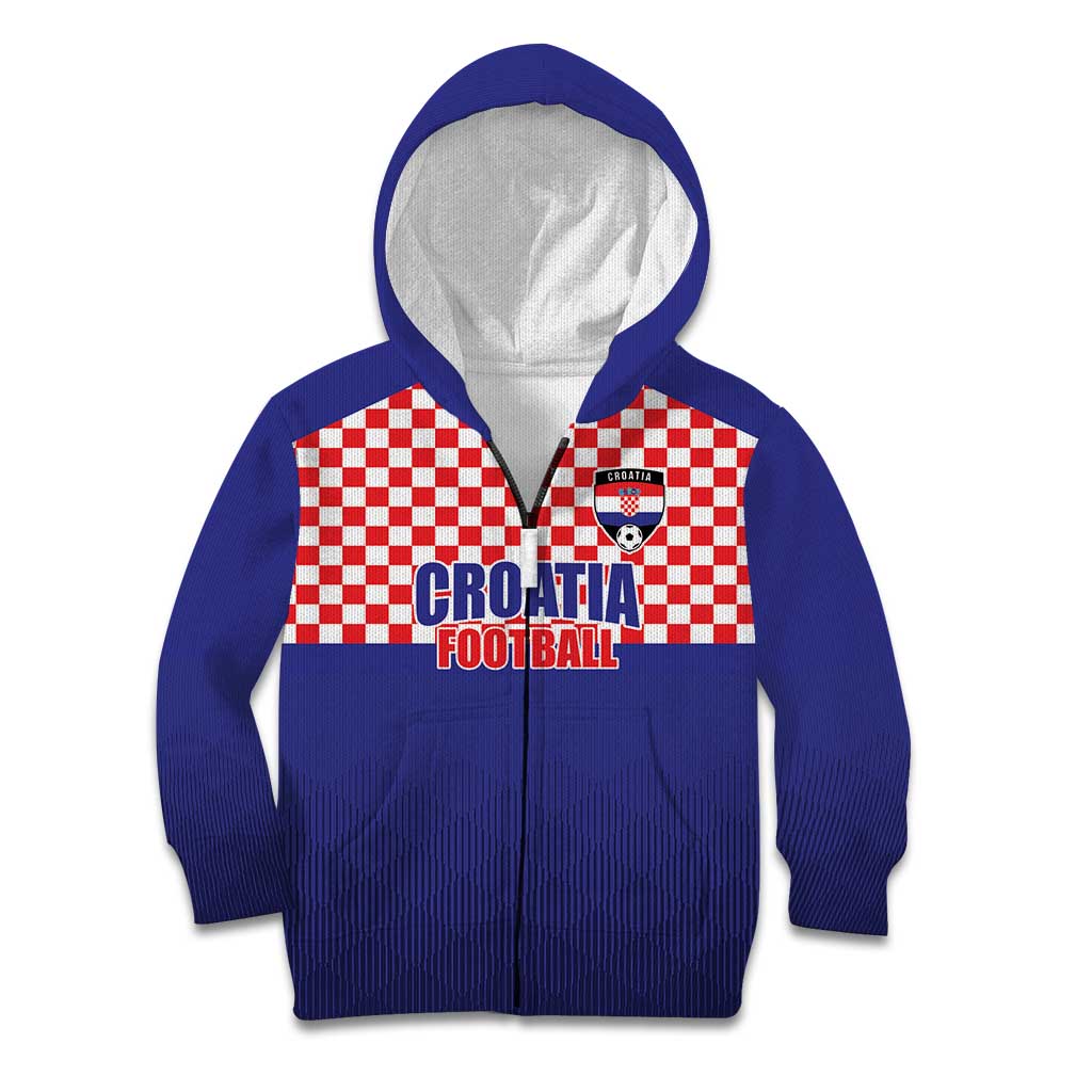 Custom Croatia Football Kid Hoodie Sporty Style