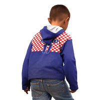Custom Croatia Football Kid Hoodie Sporty Style