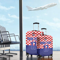 Custom Croatia Football Luggage Cover Sporty Style