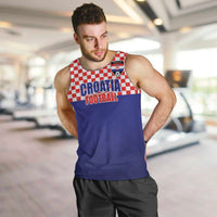 Custom Croatia Football Men Tank Top Sporty Style