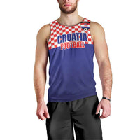 Custom Croatia Football Men Tank Top Sporty Style