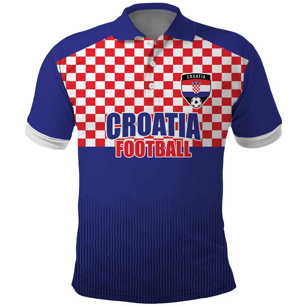 Custom Croatia Football Polo Shirt Sporty Style