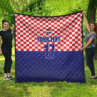 Custom Croatia Football Quilt Sporty Style