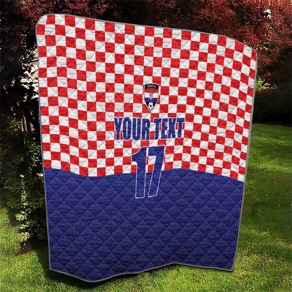 Custom Croatia Football Quilt Sporty Style
