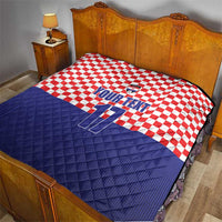 Custom Croatia Football Quilt Sporty Style