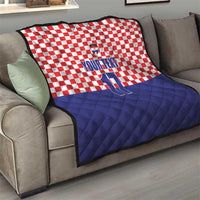 Custom Croatia Football Quilt Sporty Style