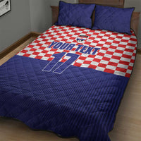 Custom Croatia Football Quilt Bed Set Sporty Style