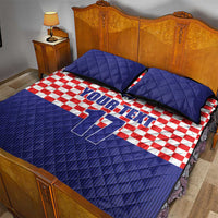 Custom Croatia Football Quilt Bed Set Sporty Style