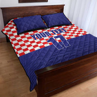 Custom Croatia Football Quilt Bed Set Sporty Style