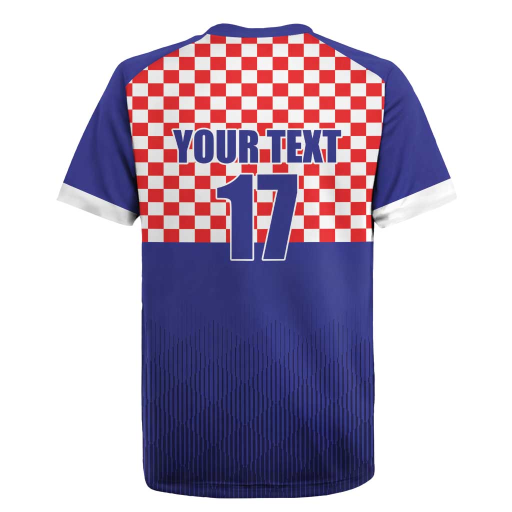 Custom Croatia Football Rugby Jersey Sporty Style