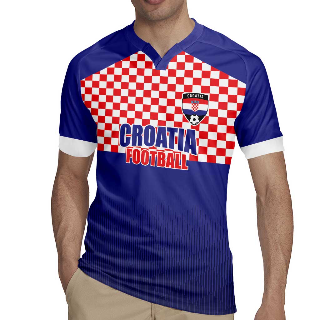 Custom Croatia Football Rugby Jersey Sporty Style