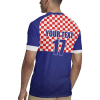 Custom Croatia Football Rugby Jersey Sporty Style