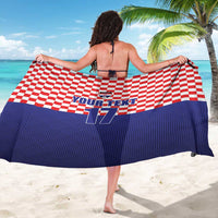 Custom Croatia Football Sarong Sporty Style