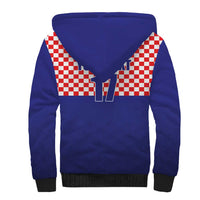 Custom Croatia Football Sherpa Hoodie Sporty Style