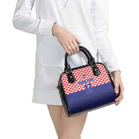 Custom Croatia Football Shoulder Handbag Sporty Style