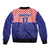 Custom Croatia Football Sleeve Zip Bomber Jacket Sporty Style