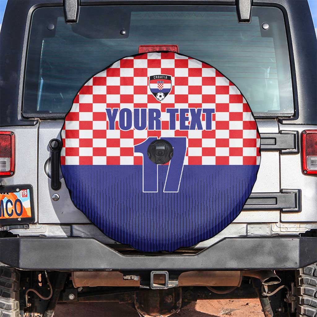Custom Croatia Football Spare Tire Cover Sporty Style
