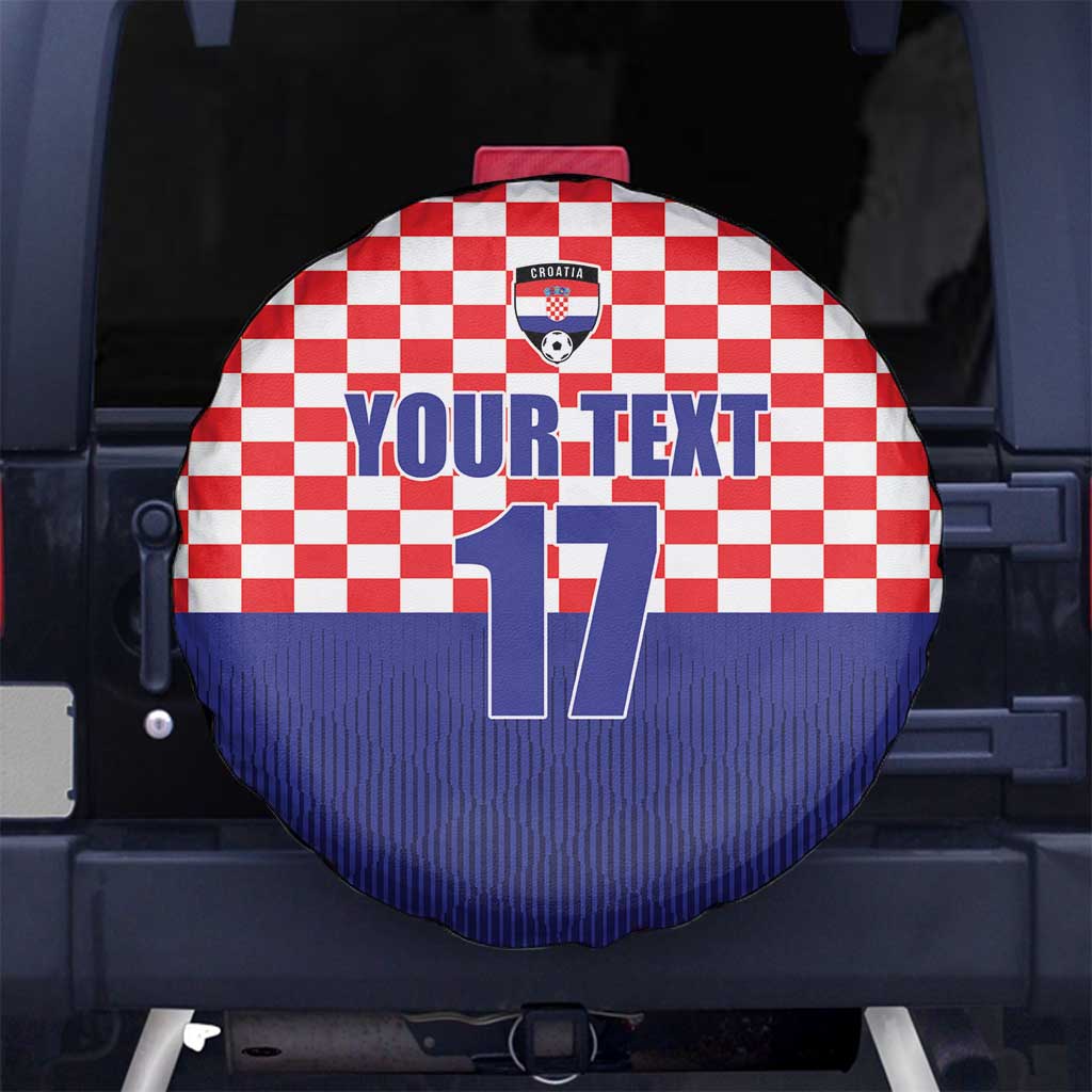 Custom Croatia Football Spare Tire Cover Sporty Style