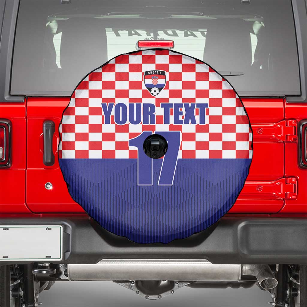 Custom Croatia Football Spare Tire Cover Sporty Style