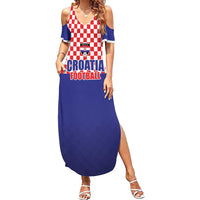 Custom Croatia Football Summer Maxi Dress Sporty Style