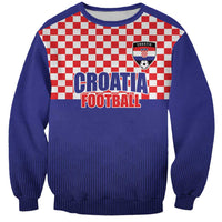 Custom Croatia Football Sweatshirt Sporty Style