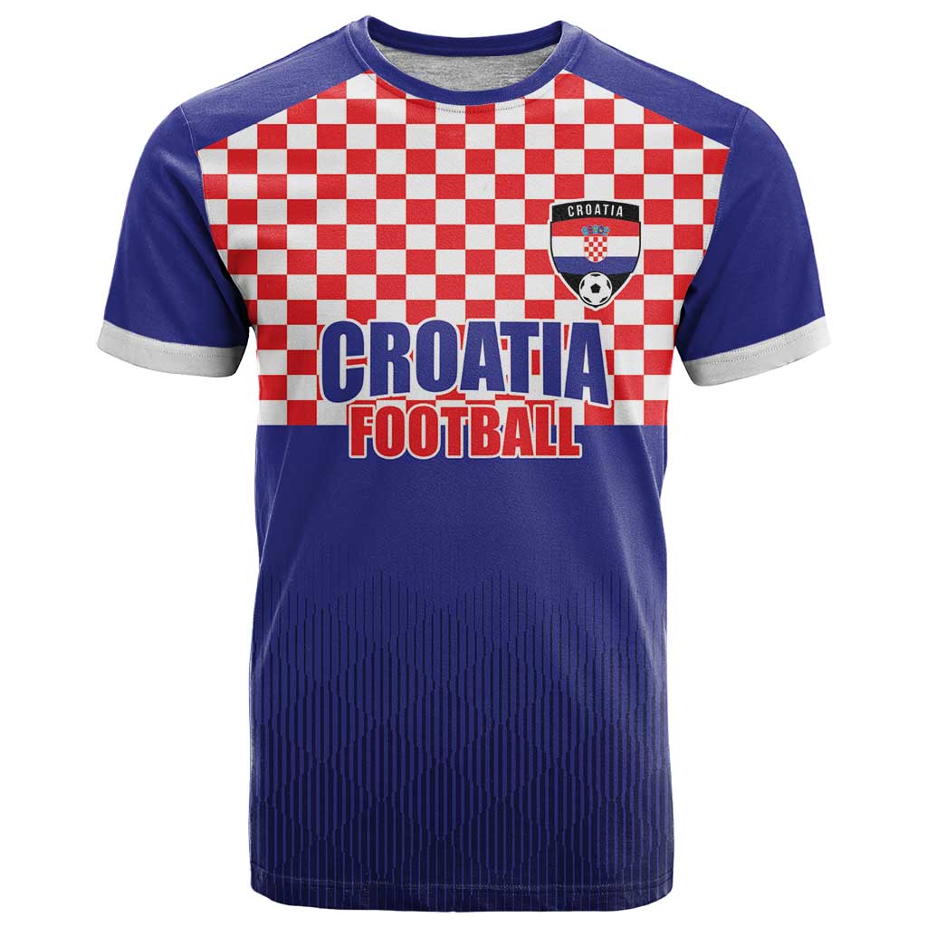 Custom Croatia Football T Shirt Sporty Style
