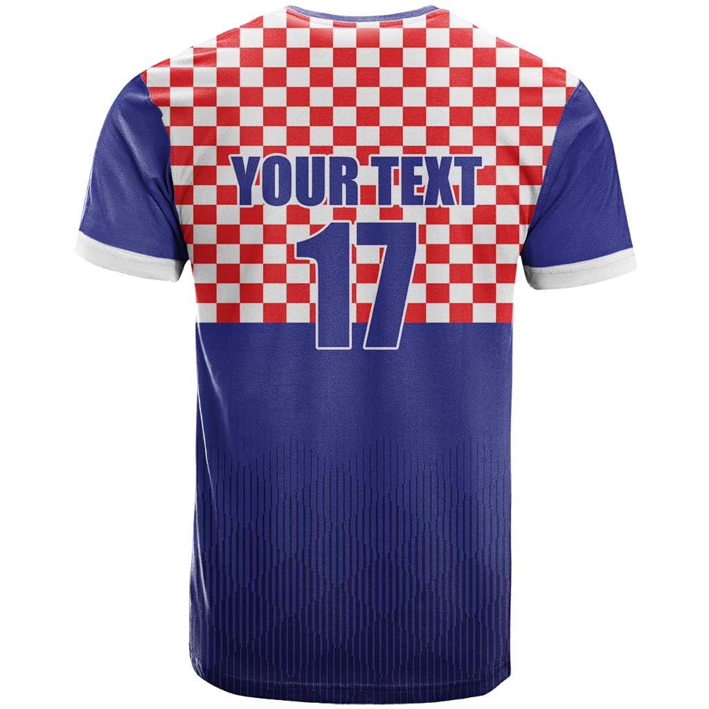 Custom Croatia Football T Shirt Sporty Style