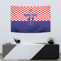 Custom Croatia Football Tapestry Sporty Style