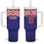 Custom Croatia Football Tumbler With Handle Sporty Style