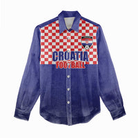 Custom Croatia Football Women Casual Shirt Sporty Style