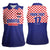 Custom Croatia Football Women Sleeveless Polo Shirt Sporty Style