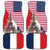 French American Heritage Month Car Mats Flag Style with USA Eagle and Eiffel Tower