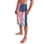 French American Heritage Month Lavalava Flag Style with USA Eagle and Eiffel Tower