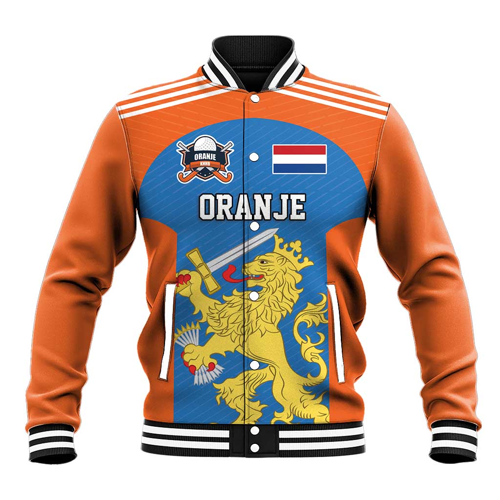 Netherlands Field Hockey Custom Baseball Jacket Sporty Style