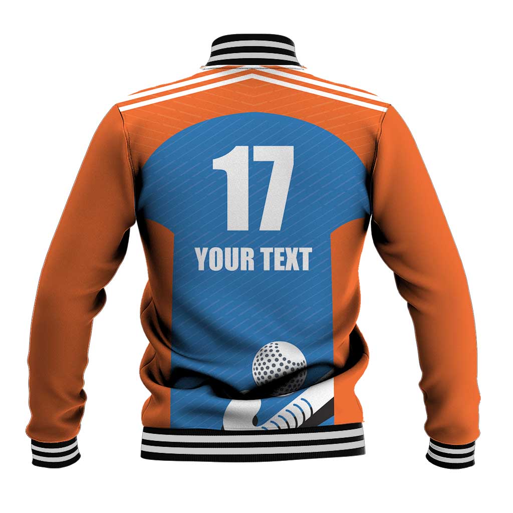 Netherlands Field Hockey Custom Baseball Jacket Sporty Style