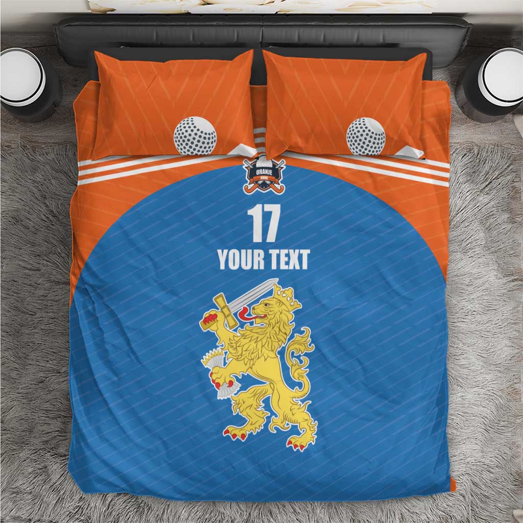 Netherlands Field Hockey Custom Bedding Set Sporty Style