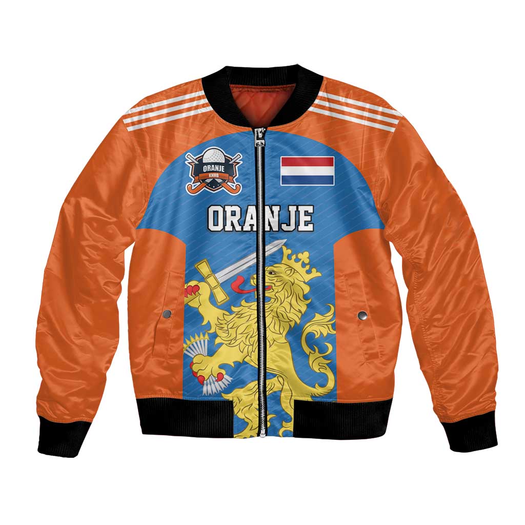 Netherlands Field Hockey Custom Bomber Jacket Sporty Style