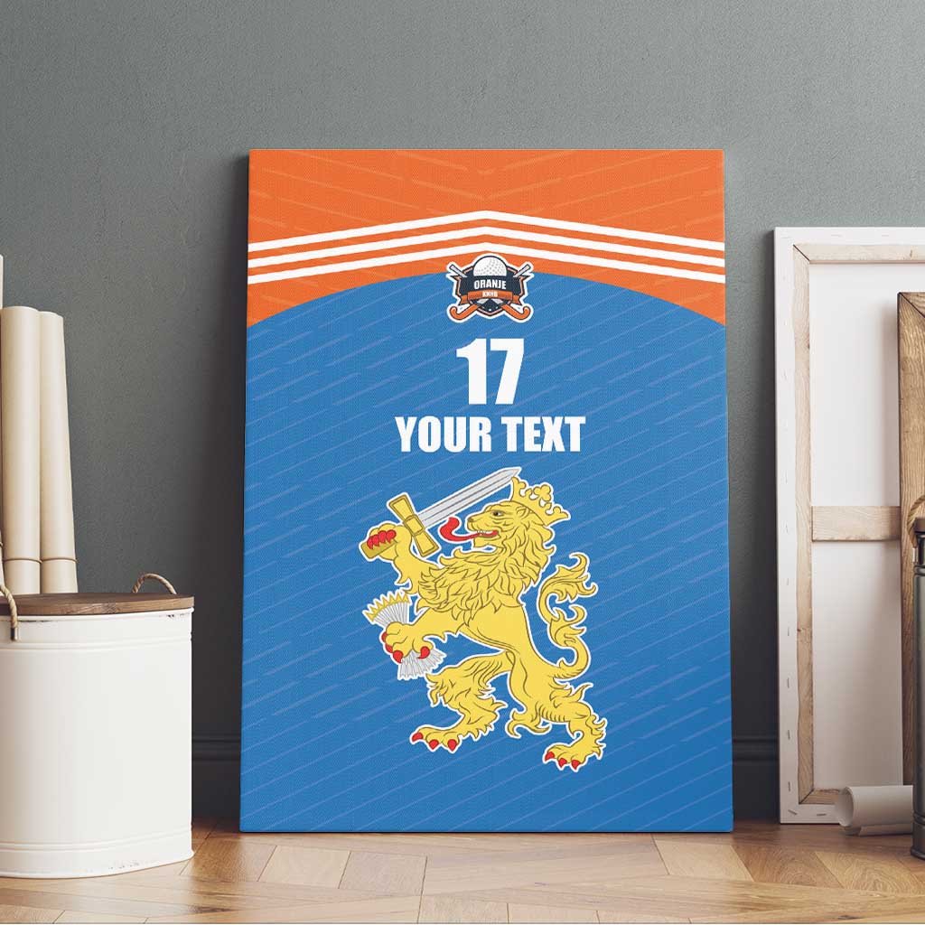 Netherlands Field Hockey Custom Canvas Wall Art Sporty Style