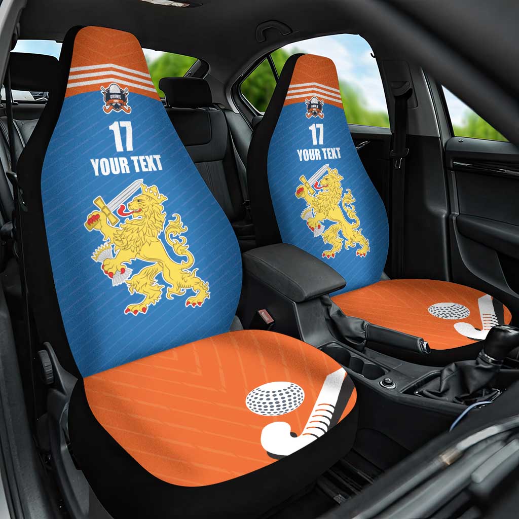 Netherlands Field Hockey Custom Car Seat Cover Sporty Style