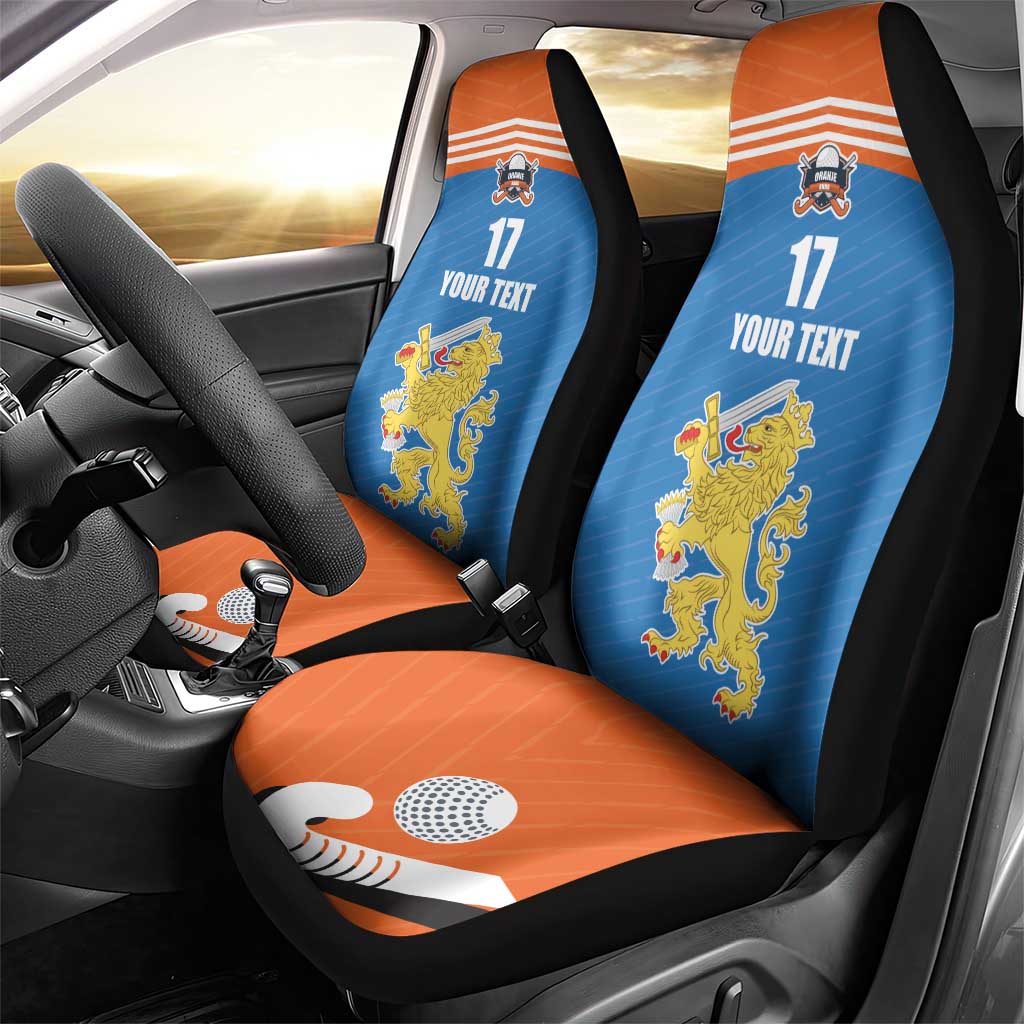 Netherlands Field Hockey Custom Car Seat Cover Sporty Style