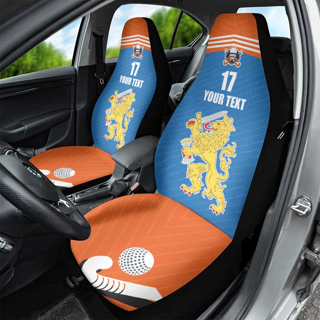Netherlands Field Hockey Custom Car Seat Cover Sporty Style