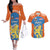 Netherlands Field Hockey Custom Couples Matching Off The Shoulder Long Sleeve Dress and Hawaiian Shirt Sporty Style