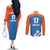 Netherlands Field Hockey Custom Couples Matching Off The Shoulder Long Sleeve Dress and Long Sleeve Button Shirt Sporty Style