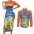 Netherlands Field Hockey Custom Couples Matching Short Sleeve Bodycon Dress and Long Sleeve Button Shirt Sporty Style